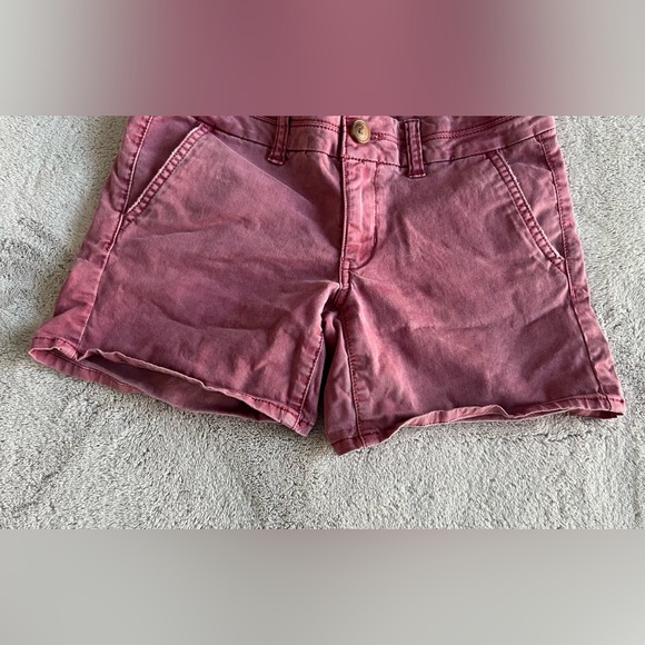 Red Stretch Midi American Eagle Outfitters Women’s Shorts - Picture 6 of 12